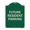 Signmission Designer Series-Future Resident Parking Green Heavy-Gauge Aluminum, 24" x 18", G-1824-9840 A-DES-G-1824-9840 - alternate 1